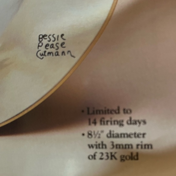 “Awakening” Bundles of Joy Collectors Authentic Registered Plate - Picture 3 of 4